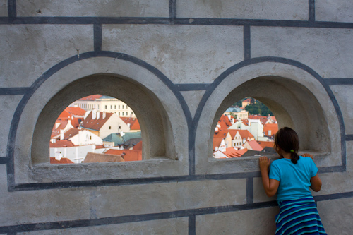 Český Krumlov - a view from Casle