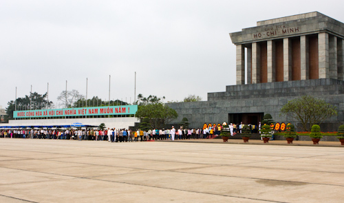 Ho Chi Minh Mausoleum in Hanoi, Vietnam