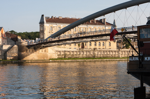 Bridge over the river Vistula in Kraków (Poland)