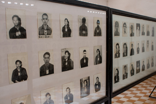 Prisoners in Tuol Sleng prison, Phnom Penh, Cambodia